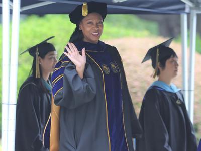 Dr. Stephanie Carter-Green at commencement. (Photo by Kierston Smith) 